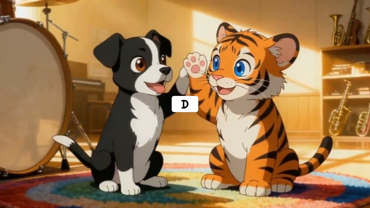Learning Letter D with Tiny Tiger Phonics