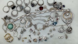 Another Fantastic Shopgoodwill 925 Sterling Silver Jewelry Lot Unbagging-Absolutely Worth It! (010)