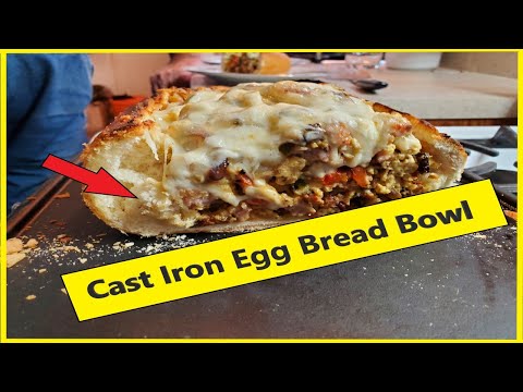 #CastIronWednesday Cast Iron Egg Bread Bowl