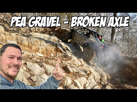 WE HIT PEA GRAVEL IN 2 MAV R's and 2 CAN AM X3'S | BROKEN AXLE | RIDE ROYAL BLUE