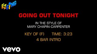 Mary Chapin Carpenter - Going Out Tonight (Karaoke EZ Sing)