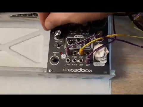 Nostalgia delay time CV modulated with modulator.