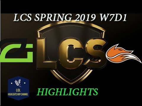 OPT vs FOX Highlights LCS Spring Split 2019 W7D1 Optic Gaming vs Echo Fox