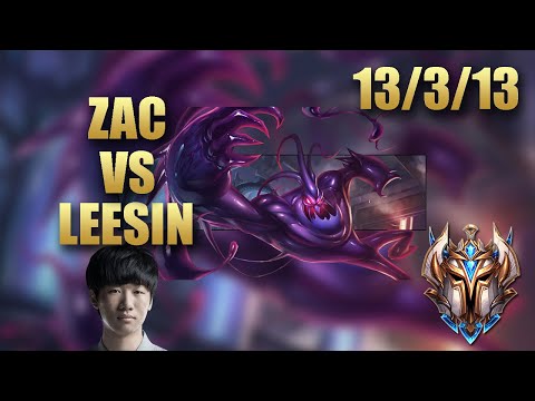 IG Ning Zac Jungle Vs Leesin - KR Challenger Patch 9.20