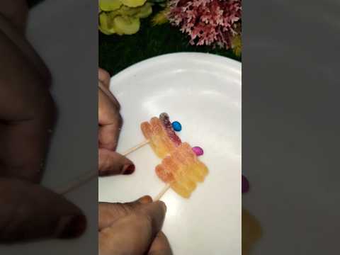 Chupa chups crazy feet#mini choco beans#viral#asmr#short#haleema's kitchen