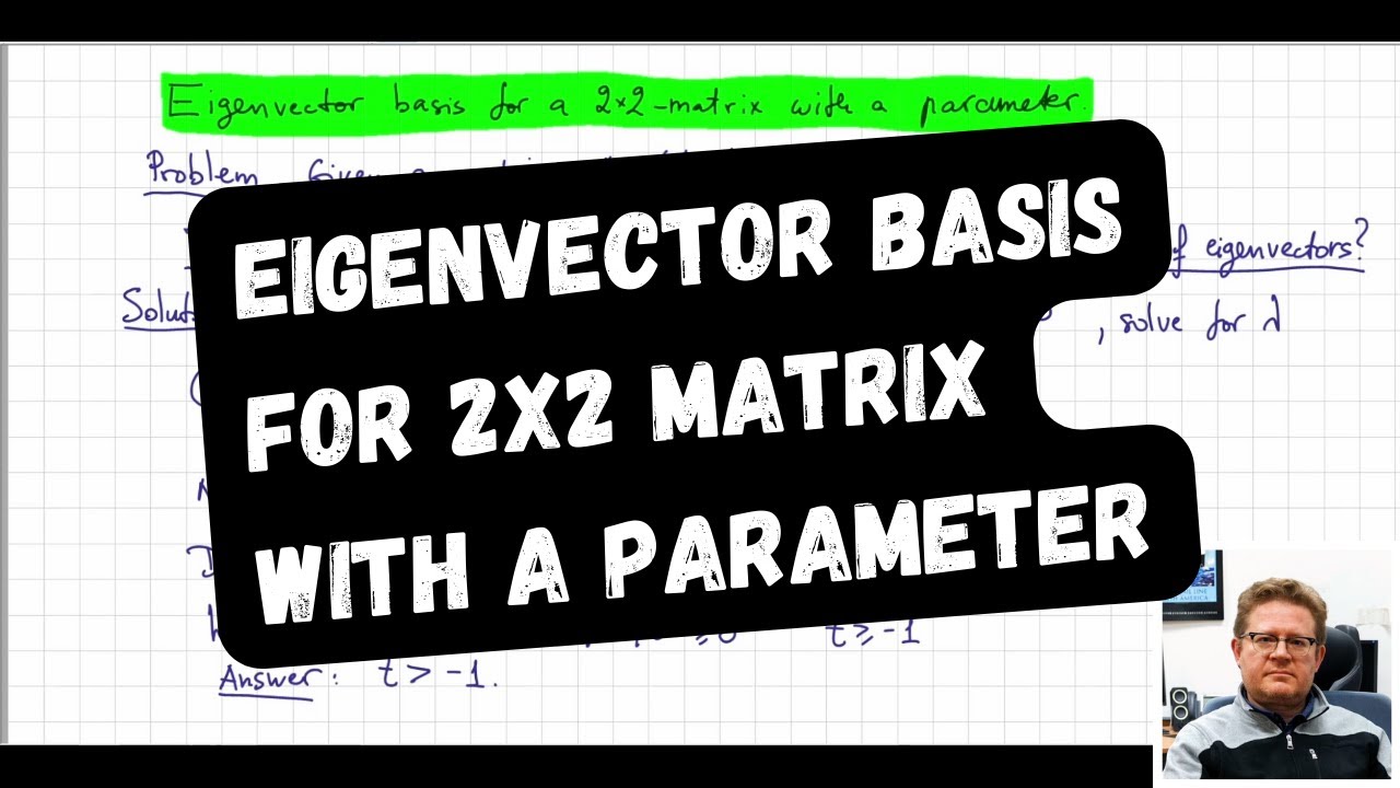 Existence of an eigenvector basis for a 2x2 matrix with a parameter
