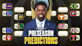 College Football analyst predicts Preseason CFP Bracket, crowns a National Champion 🏆