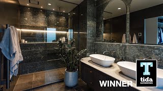 Landmark Homes Manawatu wins the 2024 TIDA New Zealand Group Home Builder Bathroom of the Year