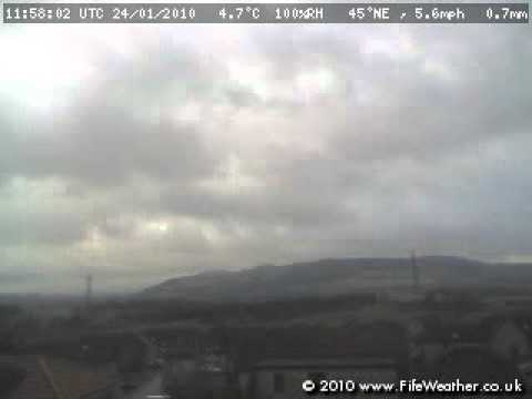 24 January 2010 - WeatherCam Timelapse - FifeWeather.co.uk