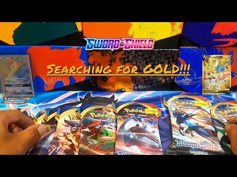Opening Pokemon Sword and Shield until I find Zacian V gold card!! I WILL NOT STOP HERE!
