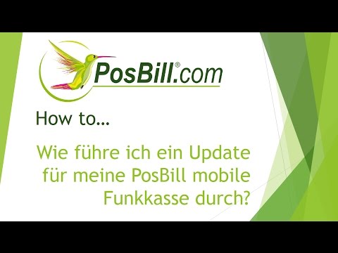 PosBill How to - Update mobile Funkkassen