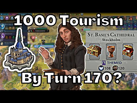 (Civ 6 Deity) Sweden + Reliquaries Gave Me 1600 Tourism By Turn 170