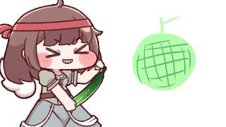 メロンが食べたくなったキュウイ