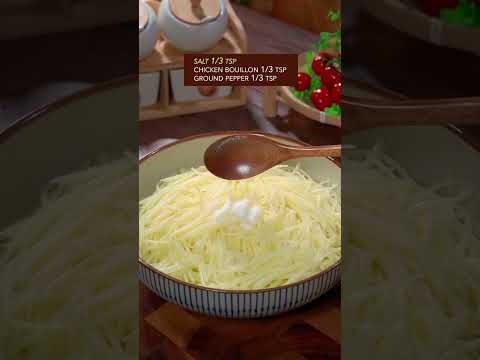 EASY & QUICK PAN-FRIED POTATO CREPE RECIPE #recipe #cooking #potato #crepe #chinesefood