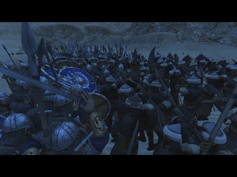 Aserai Mamluk Axemen vs Sturgia Spearmen | Mount & Blade Bannerlord