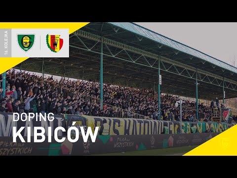 Doping kibiców na meczu GKS Katowice - Korona Kielce 1:0  (06.11.2021)