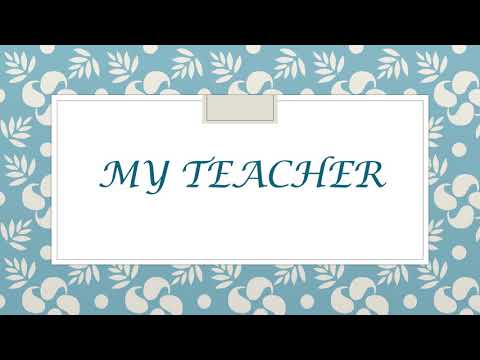 My teacher poem