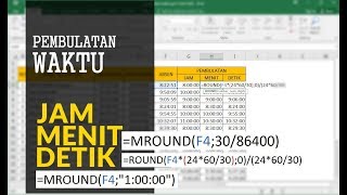 Cara Membulatkan Waktu [ Jam Menit dan Detik ]