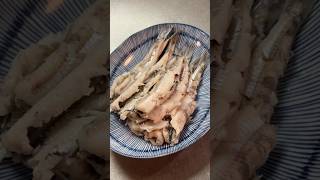 最後にメギスの塩煎りが食べたい！
