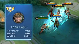 WTF DAMAGE!! | BEST LAPU-LAPU BUILD 2023 FOR ONE SHOT