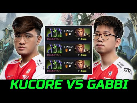T1 CARRRIES BATTLE - KUKU CARRY VS GABBI DOTA 2