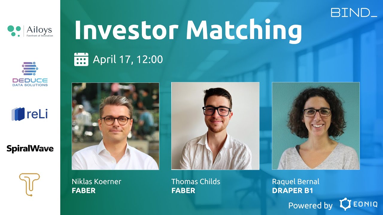 BIND Platform Investor Matching: Faber VC & Draper B1