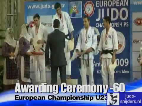 Judo 2009 Antalya: Medal Ceremony [-60kg].