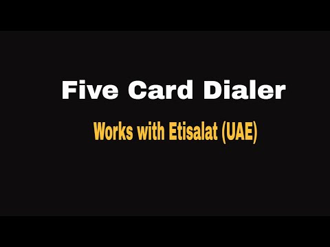 Five Card Dialer Video