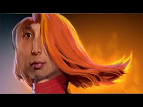 DotA 2 - SingSing (Lina) is beyond godlike with the fire wench 21-0-7