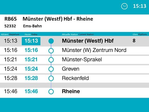 [ERB] Ansagen RB65 Münster - Rheine