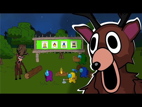 AMONG US vs. 99 NIGHTS IN THE FOREST || kiwis ANIMATION