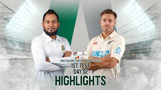 Bangladesh vs New Zealand Highlights | 1st Test | Day 2 | New Zealand Tour of Bangladesh 2023