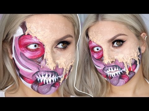 Melting Skin & Exposed Muscles ♡ Halloween SFX Tutorial Gore Video