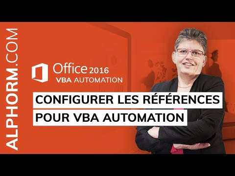 Configurer les références pour VBA Automation sous Office 2016