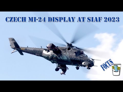 SIAF 2023: Final Czech air force Mi-24 display abroad