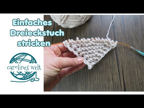 Einfaches Dreieckstuch stricken