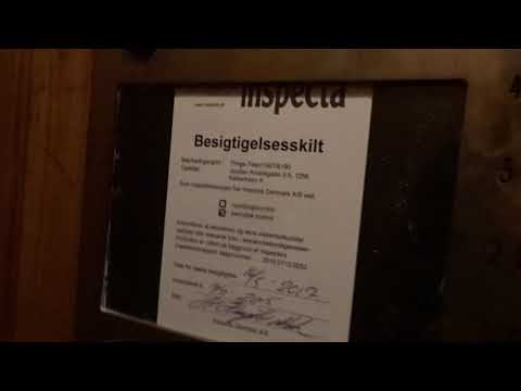 Amazing Old 1957 Thrige-Titan (upgraded) Fast Traction Elevator@Amaliengade 3-5, Copenhagen, Denmark