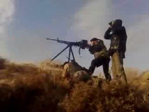 استهداف كتيبة الصواريخ في دير الزور بواسطة رشاش دوشكا من قبل كتيبة أهل بدر ولواء الأحواز