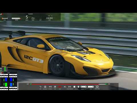 PB on Monza using the Logitech G29 and Mclaren MP-4 12-C GT3
