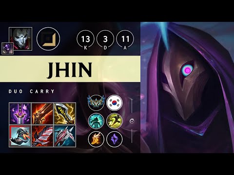 Jhin ADC vs Ezreal - KR Challenger Patch 25.14