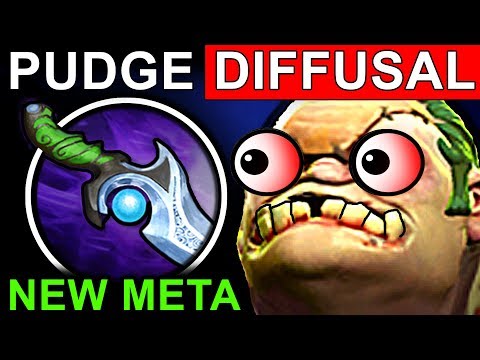 PUDGE DIFFUSAL - DOTA 2 PATCH 7.06 NEW META PRO GAMEPLAY