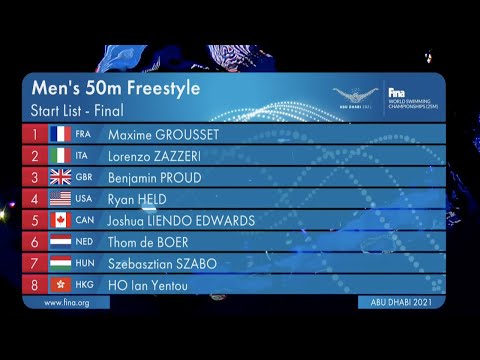 Ben PROUD 20.45 50m Freestyle World Short Course Champs - Abu Dhabi 2021