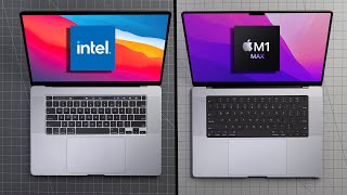 M1 Max MacBook Pro 16 vs Intel MacBook Pro 16 REAL WORLD Comparison!