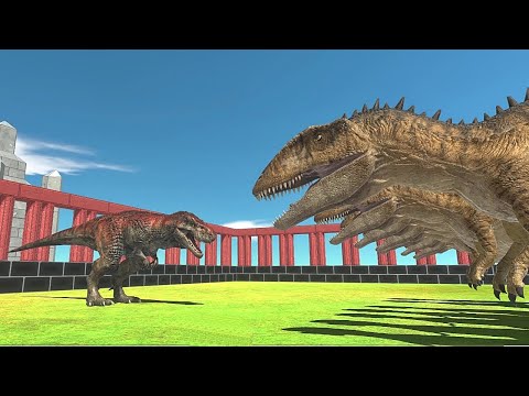 T-Rex Hunter vs Carnivore Dinosaurs 0,1 HP - Animal Revolt Battle Simulator