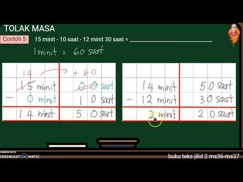 MATEMATIK TAHUN 3 | MASA DAN WAKTU | TOLAK MASA