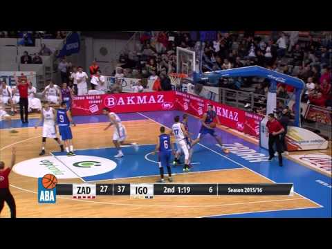 ABA Liga 2015/16 highlights: Zadar - Igokea R12 (30.11.2015)