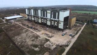 preview picture of video 'Rundflug ums Kraftwerk Thierbach'
