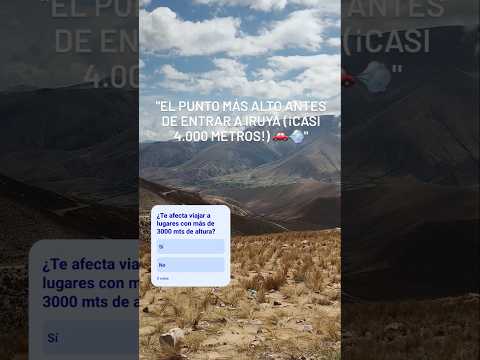 Mirador "Abra del Cóndor" a casi 4000 mts de altura
