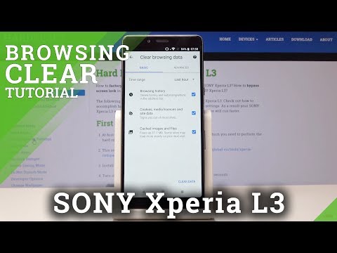 How to Delete Browser History in SONY Xperia L3 - Clear Browsing Data