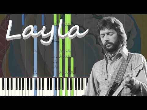 Eric Clapton - Layla Piano Outro Tutorial *FREE SHEET MUSIC IN DESC.* As Played in Orginal